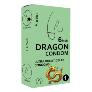 Dragon Condom 6 Inch – Compact Fit Fire Condom for Men