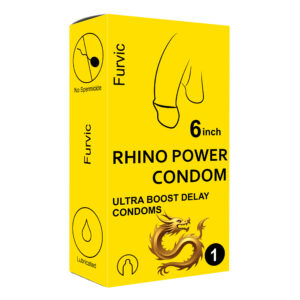 dragon inferno condom 6 inch – medium fire latex