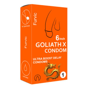 Dragon Power Condom 6 Inch – Fire Lubed Medium Fit Latex
