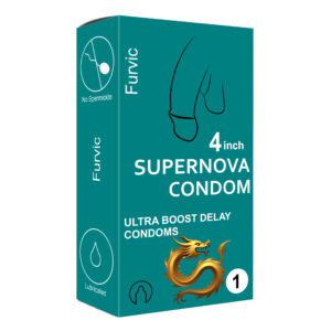 dragon inferno condom 4 inch – compact fire latex